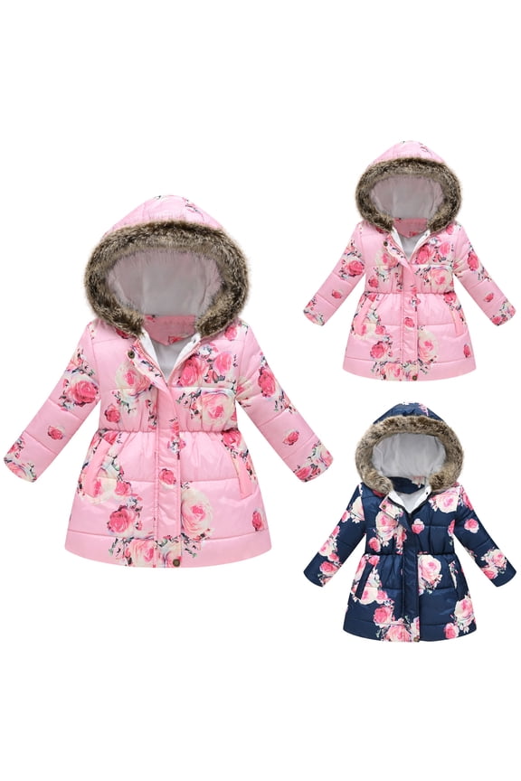 Girls Jacket Casual, Girls Fall Jacket Lightweight Leisure, Trendy Girl Casual Jacket Long Sleeve Turn-Down Collar Long Sleeve Printed Outerwear Parka