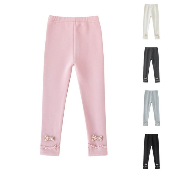 Avtoify Girls Leggings Causal, Girls Pants Dressy, Children's Summer Solid Color Underpants, Warm and Style Pants
