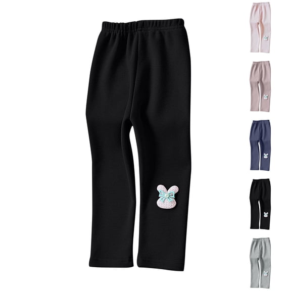 Avtoify Girls Leggings Causal, Girls Pants Dressy, Children's Thick Woolen Underwear Thick Trousers and Girls' Wearable Trousers