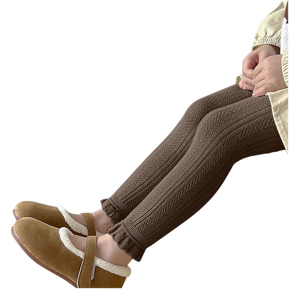 Avtoify Girls Leggings Causal, Girls Pants Dressy, Girls' Pants Socks, Winter Elastic Warm Tights, Children's Bottom Socks and Pants (3-8 Years Old)