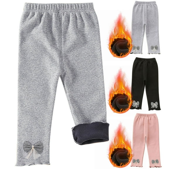 Avtoify Girls Leggings Causal, Girls Pants Dressy, Toddler Fashion Bowknot Pants, Warm Corduroy Pants, Tight Pants