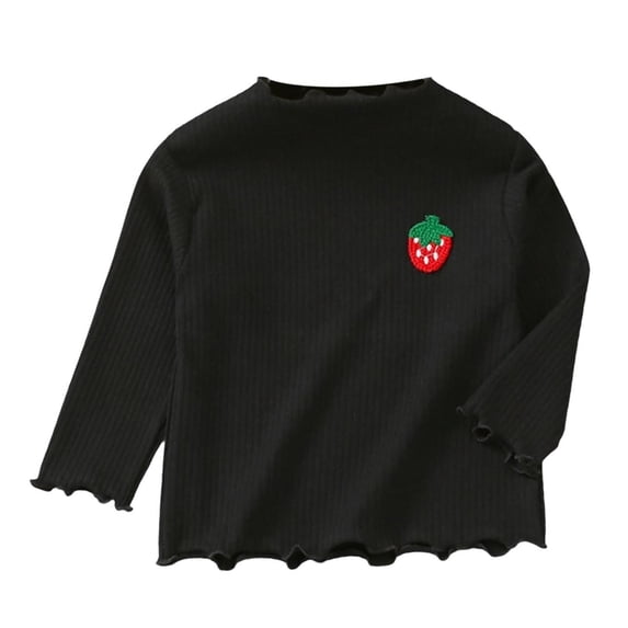 Avtoify Girls Long Sleeve Shirts Casual, Toddler Girls Fall Clothes, Children's Lace Long Sleeve Solid Color Camisole