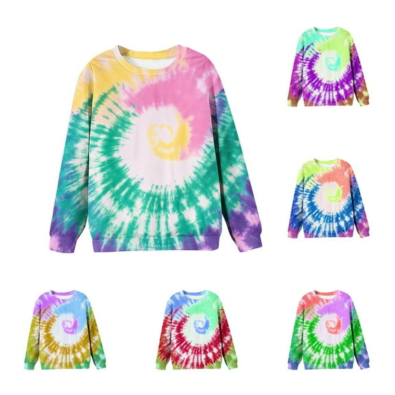 Avtoify Girls Long Sleeve Shirts Casual, Toddler Girls Fall Clothes, Children's Long Sleeve T-Shirt with Printed Round Collar Suitable for Boys 1-12 Years Old