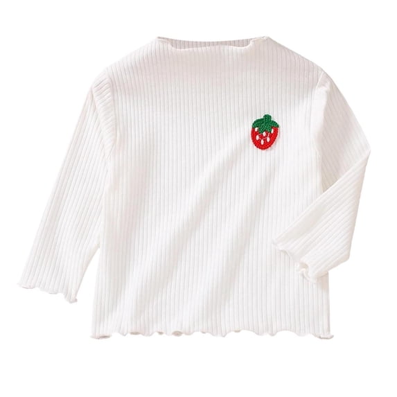 Avtoify Girls Long Sleeve Shirts Casual, Toddler Girls Fall Clothes, Girls' Children's Lace Long Sleeve Solid Color Camisole