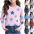 thumbnail image 1 of Avtoify Girls Long Sleeve Shirts Casual, Toddler Girls Fall Clothes, Long Sleeve Printed Shirt with Round Neck Crewnecks for Women, formal and Casual Wear, Women's top, 1 of 9