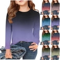 thumbnail image 1 of Avtoify Girls Long Sleeve Shirts Casual, Toddler Girls Fall Clothes, Long Sleeve Printed Shirt, Round Neck Crewnecks, formal Casual Women's Shirt, Round Neck Shirt, 1 of 6