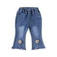 thumbnail image 1 of Avtoify Girls Pants Causal, Girls Sweatpants Dressy, Children's Girls' Jeans, Loose-Fitting Pants, Flare Pants, Wide-Leg Pants, Casual Outdoor Pants, 1 of 3