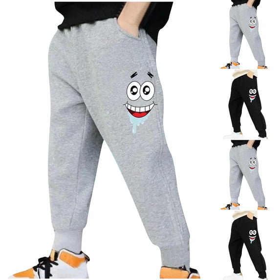 Avtoify Girls Pants Causal, Girls Sweatpants Dressy, Children's Solid Color Boys and Girls Trousers Wearable Trousers Pants Sports Pants