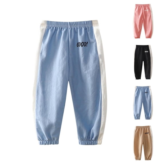 Avtoify Girls Pants Causal, Girls Sweatpants Dressy, Summer Children's Colorful Patchwork Elastic Waistband Sports Pants-Mosquito Pants Casual Thin Lantern Pants Shorts