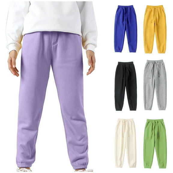 Avtoify Girls Pants Causal, Girls Sweatpants Dressy, Toddler Boys and Girls' Candy Color Solid Color Underwear Pants, Casual Children's Sports Pants