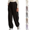thumbnail image 1 of Avtoify Girls Pants Causal, Girls Sweatpants Plus Size, Children's Solid Color Casual and Comfortable Sports Pants, Outerwear with Ankle Straps, 1 of 4