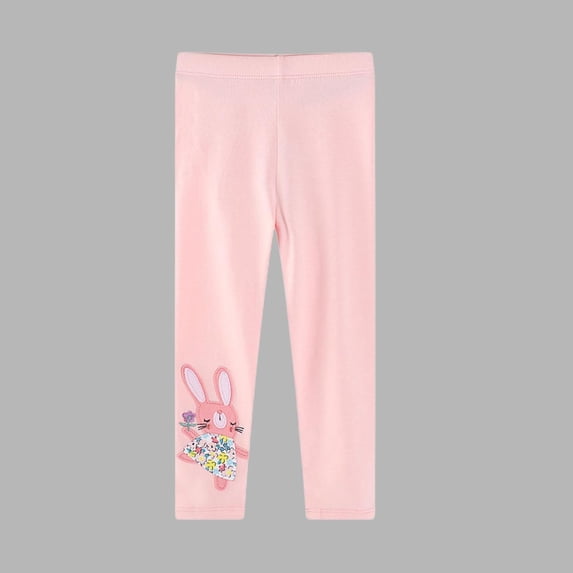 Avtoify Girls Pants Girls' Cropped Pants Children's Slim Elastic Tight Pants Children's Outerwear Pants