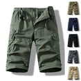 thumbnail image 1 of Avtoify Men's Stretch Cargo Casual Drawstring Classic Summer Multi Pockets Pants for Men Shorts, 1 of 5