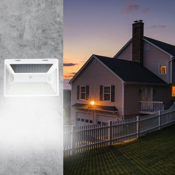 PRETXORVE Outdoor Garden Lights, Ideal for Outdoor, Yard, Fence, Porch and Garage Solar Wall Lights, Materials, Body Sensing, Outdoor Decorative Solar Luminaire.