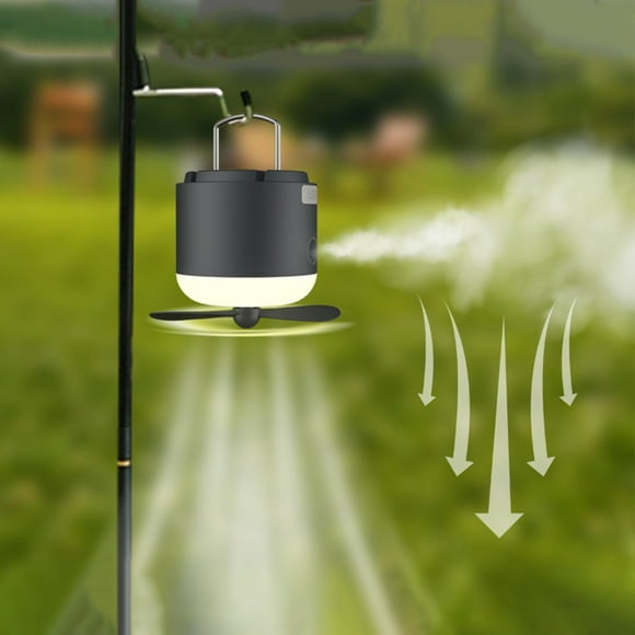 Avtoify Outdoor Garden Lights, Outdoor LED Camping Lights Rechargeable Super Long Continued Mosquito Repellent Spray Humidifier Fan Emergency Light Small Fan