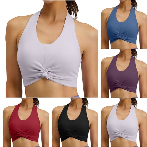 Avtoify Plus Size Women's Solid Color Built-In Bra Tank Top Bra-Less Cup One-Piece Outer Wear Home Base Layer Top