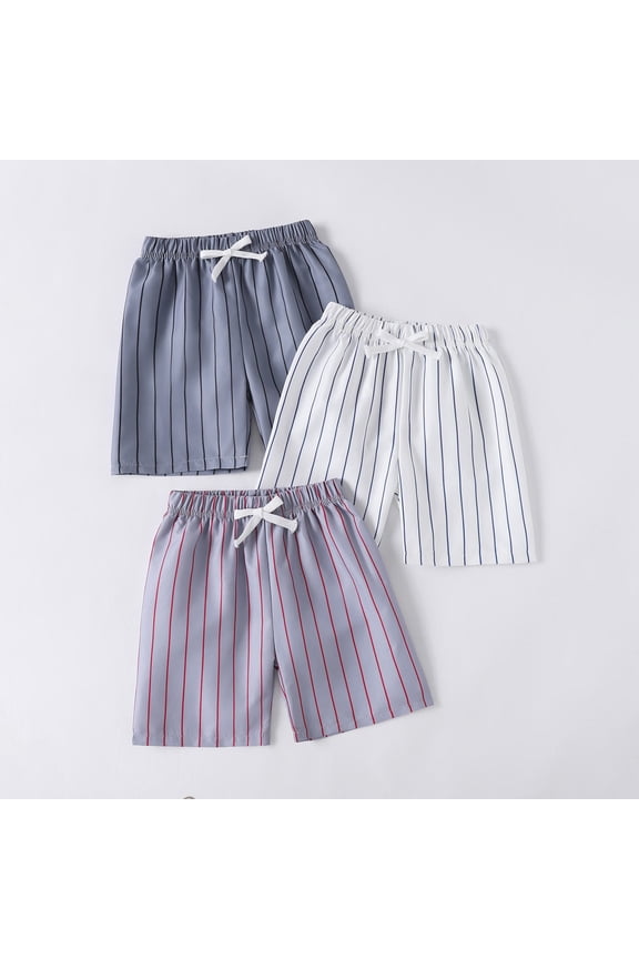 Striped Children's Summer Casual Sports Shorts Boy's Fashion Thin Board Shorts Shorts