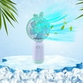 thumbnail image 1 of PRETXORVE Summer Fans, Handheld Small Fan Cute Portable Portable Small Mute Mini Students Usb Big Wind Dormitory Office, 1 of 5