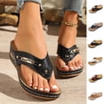 thumbnail image 1 of Avtoify Summer Women's Wedges Shoes Fashionable Casual Spring Round Toe Open Toe Wedge Heels, 1 of 9