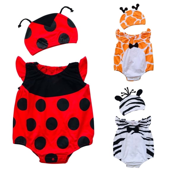 Avtoify Toddler Rompers, Newborn Toddler Girls Boys Bodysuit Fall Sleeveless One-piece Romper Jumpsuit with Hat