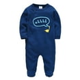 thumbnail image 1 of Avtoify Toddler Rompers, Toddler Girls Boys Short Sleeve Printed Color T-Shirt Round Neck Jumpsuit, 1 of 2