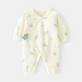 thumbnail image 1 of Avtoify Toddler Rompers, Toddler Long Sleeved Polka Printed Bodysuit and Bottom Coat, 1 of 9