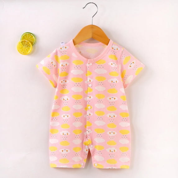 Avtoify Toddler Rompers, Toddler Onesie Newborn Climbing Short Sleeve Thin Ha Fart