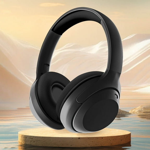 PRETXORVE Wireless Headset Foldable Headset Headphones Earphone Pluggable Card Universal Black