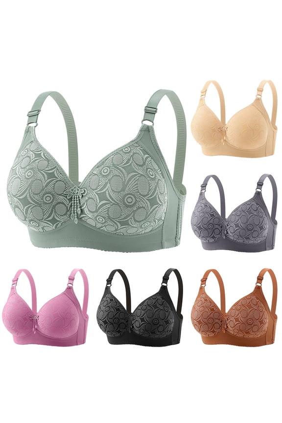 Woman Printing Casual Hollow Summer Bras for Women Out Perspective Everyday Bras