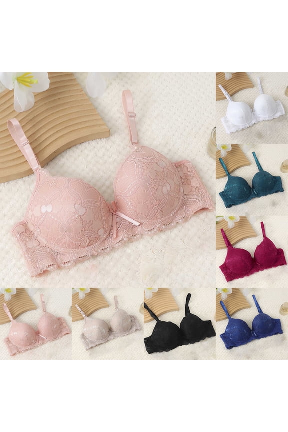 Women Fashion Mesh Lace Summer Bras for Women Lightweight Thin Rims Ruffled Bra