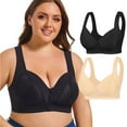 thumbnail image 1 of Avtoify Women Leopard Print Front Buckles Summer Womens Bras No Steel Close Bra Support, 1 of 10