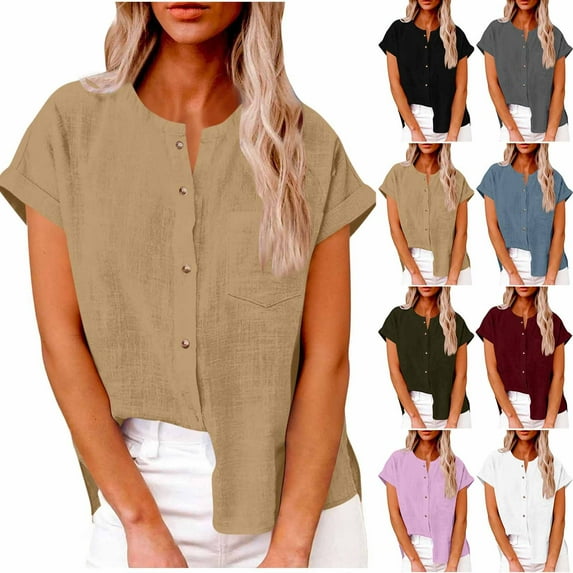 Avtoify Women's Fashion Casual Summer Solid Color Sleeveless V-Neck Knit Ribbed Top Tank Top Women's Top