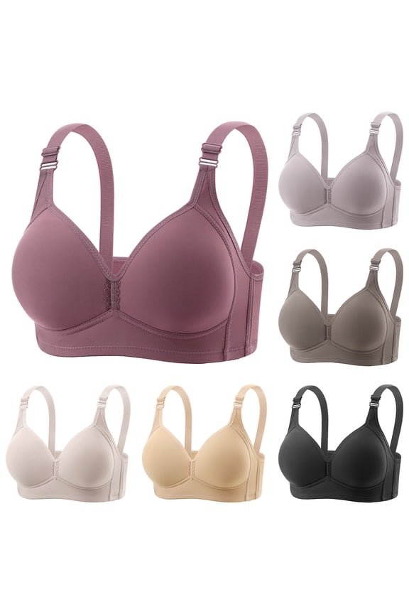 Women's Large Size Thin Summer Bras for Women Adjustable Ruffled Bra without