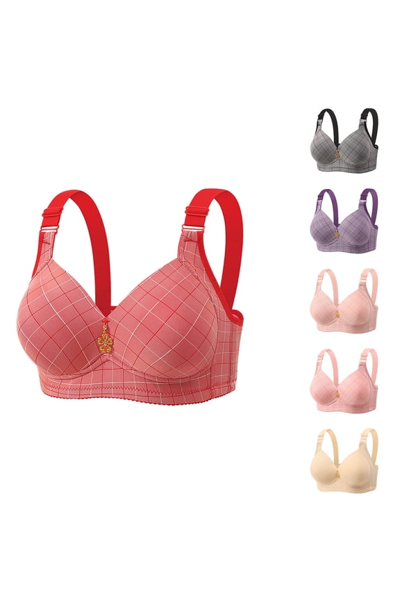 Women's Plus Size Bra Cover Summer Womens Bras Beautiful Back Gathered Lace Soft Support