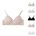 thumbnail image 1 of Avtoify Women's Student Girl Gathered Bra Summer Womens Bras Thin Soft No Steel Ring Breathable Teen Lingerie, 1 of 3