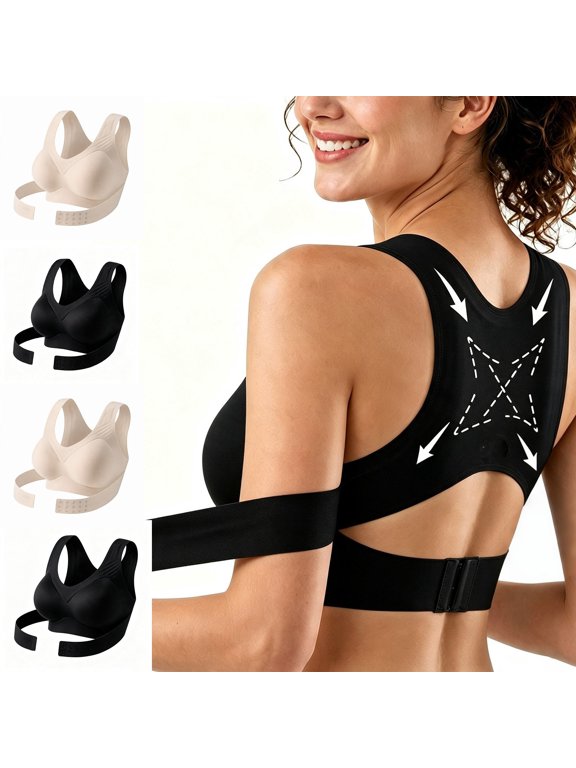 Womens Casual Bras Solid Color Seamless Sports Bra Sag Shape