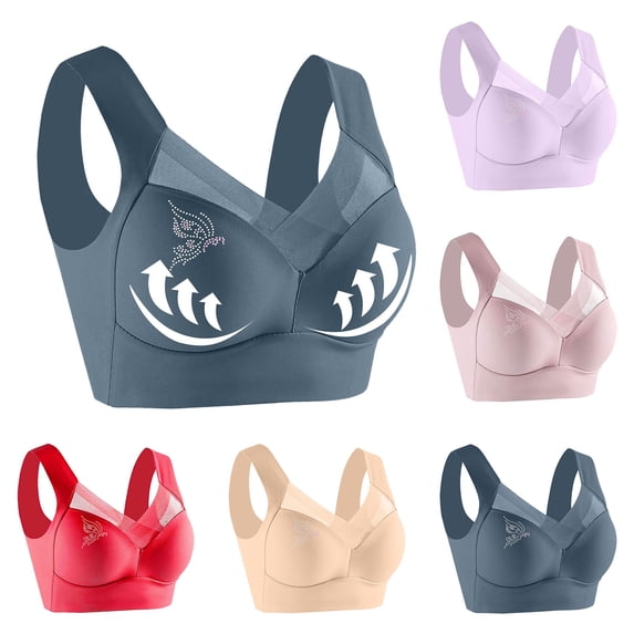 Avtoify Womens Strapless Lace Thin Summer Bras for Women Side Collection Daily Bra