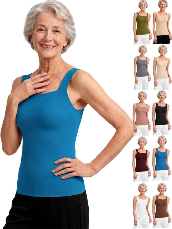 Avulea'S Built In Comfort Bra Tanktop Original - Bust Lifting, Back Smoothing, Breathable & Lightweight, Soft Comfort Fit