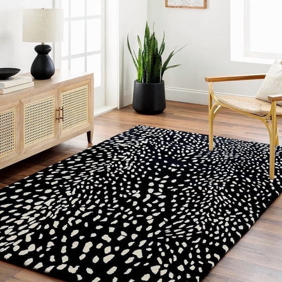 Avyay Rugs Antelope Cheetah Hand-Tufted Wool Runner Rug Contemporary Animal Print Carpet, Plush Hallway or Entryway Accent 2.6x15