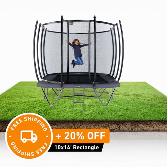 10x14' Rectangle Trampoline Pro-Line Avyna Above Ground with Enclosure
