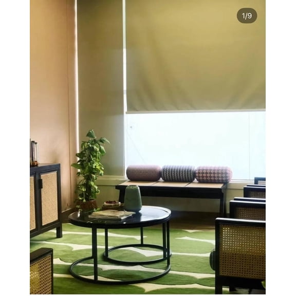 AVYAY RUGS Modern Tufted Green Irregular Abstract Pattern Area Rugs, 5'x8′