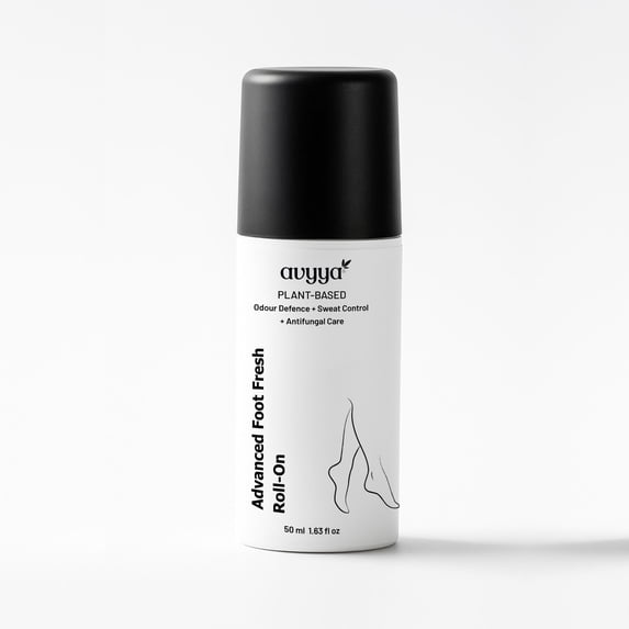 Avyya Advanced Foot Fresh Roll-On | Repairs Dry and Cracked Heels | Moisturizing Foot Cream with Odour Control and Sweat Relief | Easy to Use 1.63 fl oz
