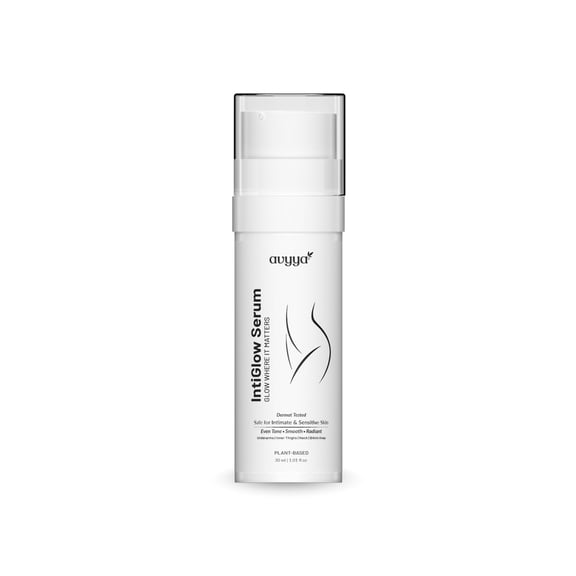 Intiglow Serum for Sensitive Areas, Underarms, Inner Thighs and Bikini Area | Reduces Dark Spots, Evens Skin Tone & Adds Natural Radiance |Plant-Based - 1.01 fl oz