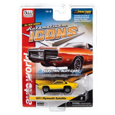 Aw Automotive Icons Sc401 R1 Slot Car 1971 Plymouth Satellite Hobby Exclusive