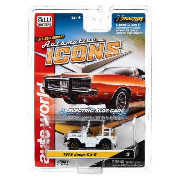 Aw Automotive Icons Sc401 R1 Slot Car 1979 Jeep Cj-5 Hobby Exclusive