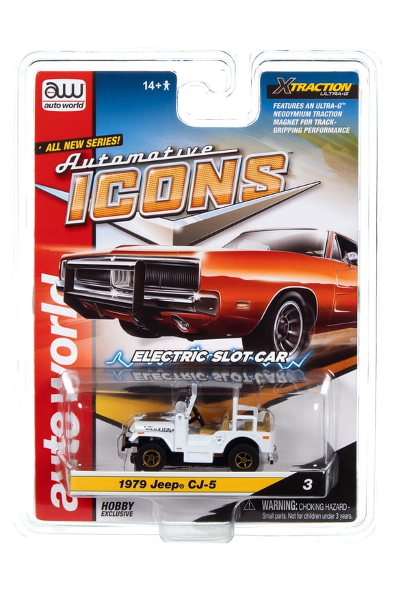 Aw Automotive Icons Sc401 R1 Slot Car 1979 Jeep Cj-5 Hobby Exclusive
