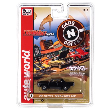 Aw Cars N Coffee Sc379 R2 Slot Car Mr Norms 1964 Dodge 330 Black Sr B