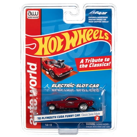 Aw Hot Wheels Sc382 R1 Slot Car 1970 Plymouth Cuda Funny Car