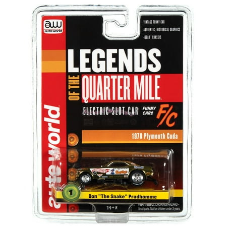 Aw Legends Sc369 R26 Slot Car 1970 Plymouth Cuda Don The Snake Prudhomme