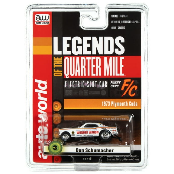 Aw Legends Sc369 R26 Slot Car 1973 Plymouth Cuda Don Schumacher